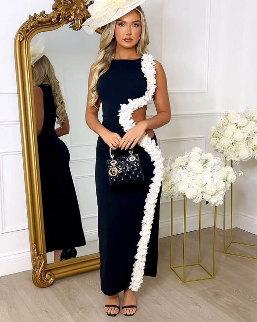 Chic Stretch Cutout Party Dress