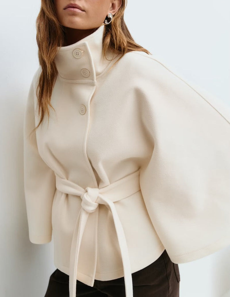 Women's Collar Cape Coat