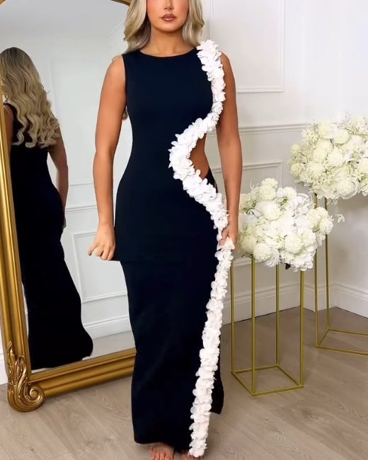 Chic Stretch Cutout Party Dress