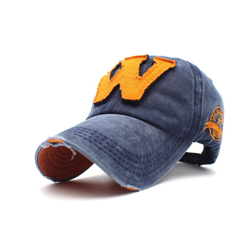 Distressed 3D Embroidered W Hat