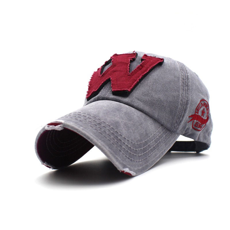 Distressed 3D Embroidered W Hat