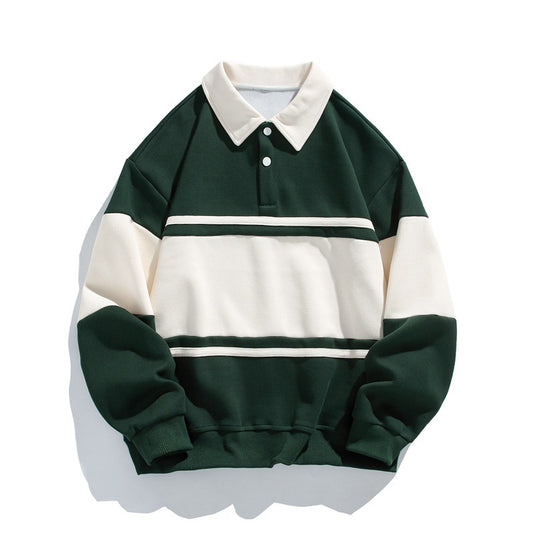 Couple's Striped Polo Shirt