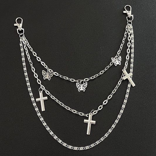 Fashion Butterfly Jeans Waist Chain