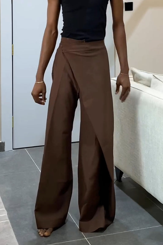 Unisex Vertical Loose Fit Suit Pants