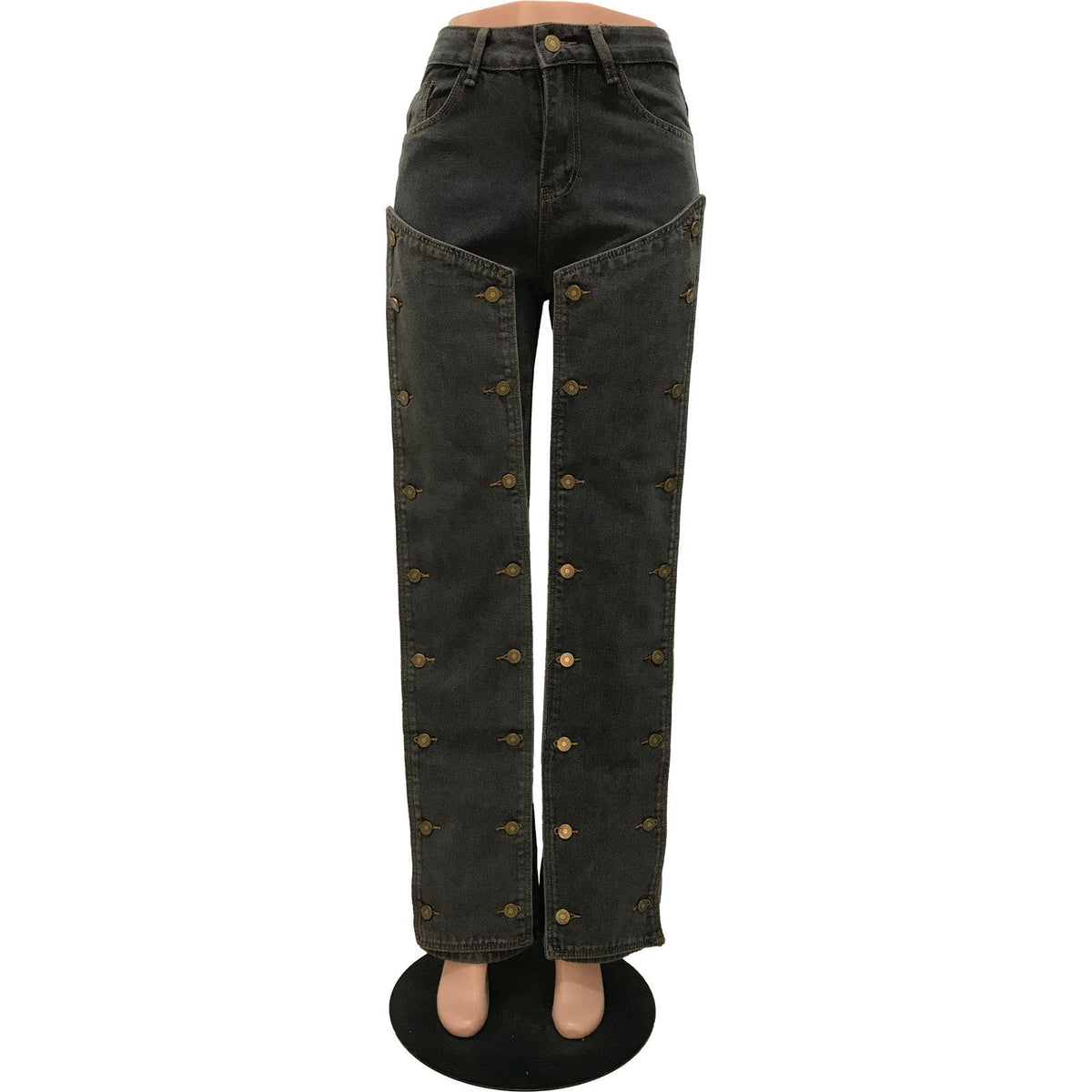 Double-breasted Detachable Jeans