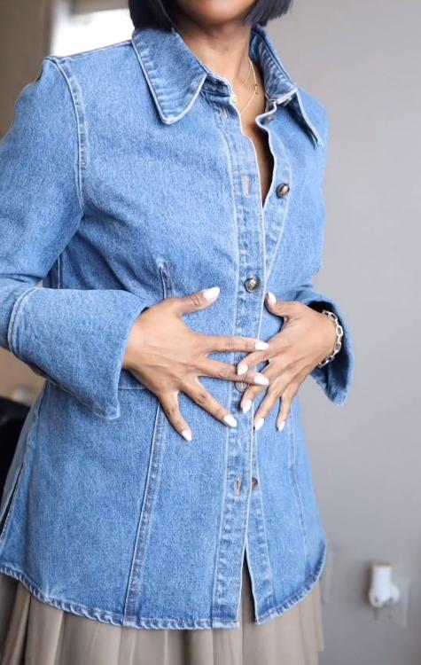 Chic Denim Top