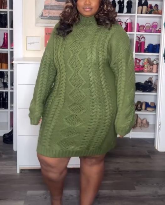 Green Fashion Sweater