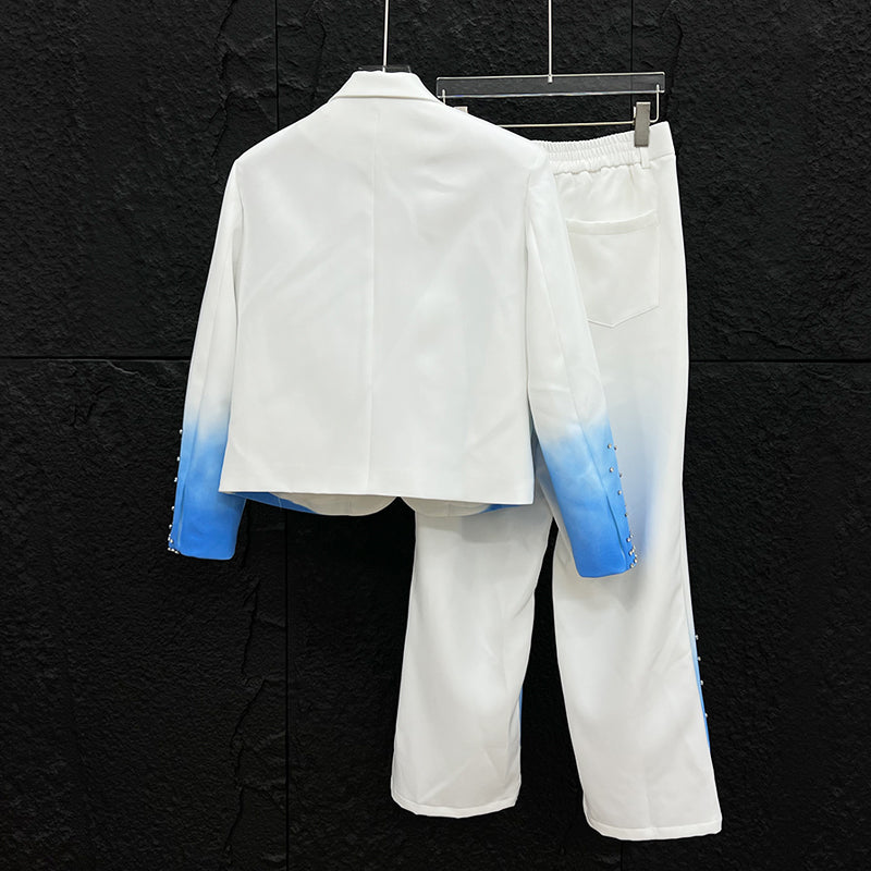 Men's Party Diamond Jacket & Trousers Set
